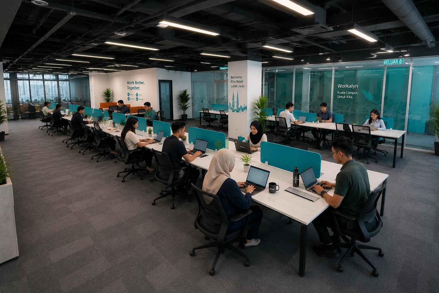 Hot Desk - Flexible Workspace Access.